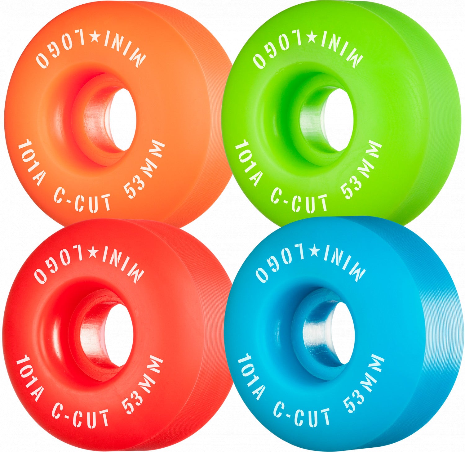 Mini Logo Skateboard C-cut Wheels Multi 53MM 101A