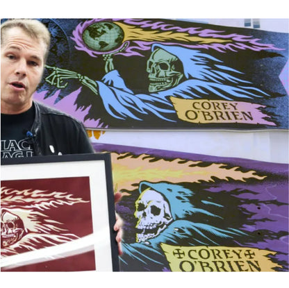 Santa Cruz X Obey Corey O'Brien Reaper by Shepard Fairey Shaped Reissue Skateboard Deck 9.85"