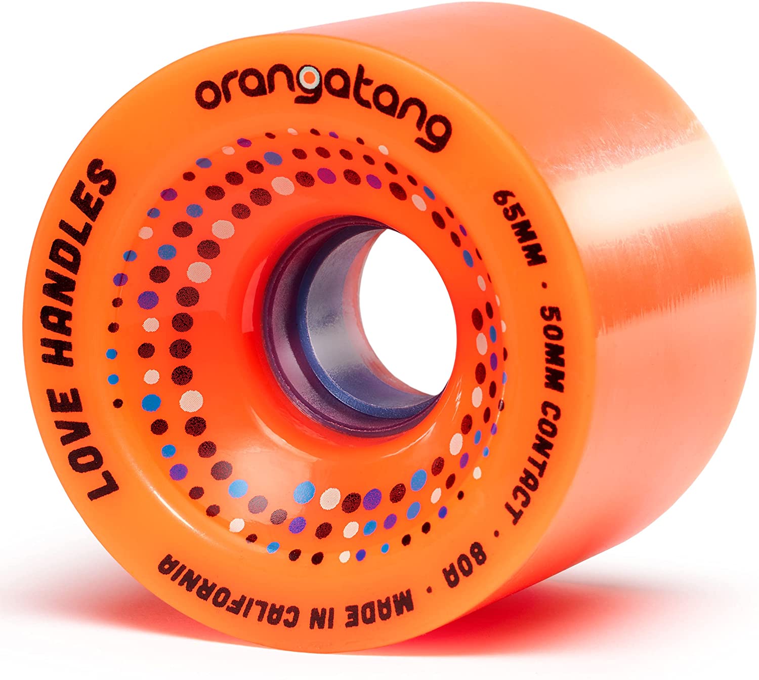 Orangatang Love Handles Longboard Cruiser Wheels Orange 65MM 80A