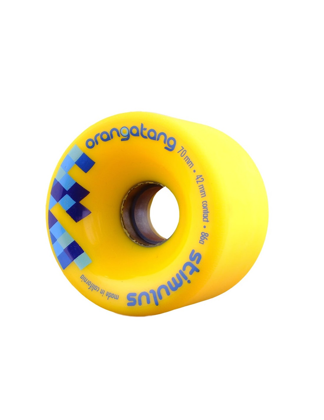 Orangatang Stimulus Longboard Cruiser Wheels Yellow 70MM 86A