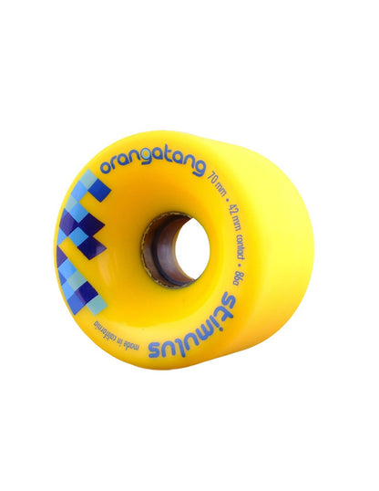 Orangatang Stimulus Longboard Cruiser Wheels Yellow 70MM 86A