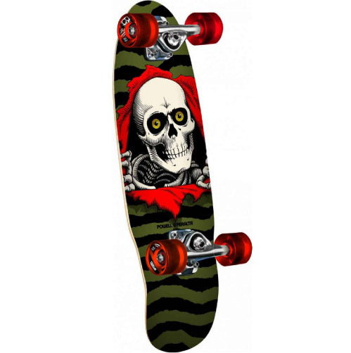 Powell Peralta Micro Mini Ripper Complete Cruiser Skateboard Olive 24"