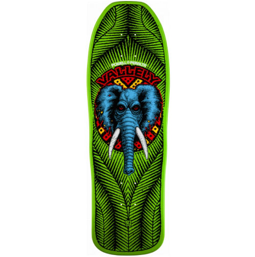 Powell Peralta Mike Vallely Pro Elephant Lime Reissue Skateboard Deck 9.85"
