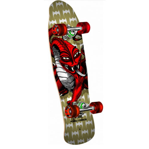 Powell Peralta Mini Caballero Dragon Complete Cruiser Skateboard Gold 8" x 29.5"