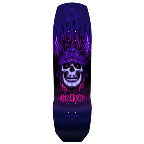 Powell Peralta Andy Anderson Heron Purple Skateboard Deck 8.45 