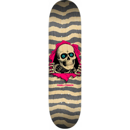Powell Peralta Ripper Skateboard Deck Gray, Natural 8.25"