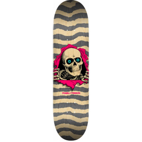 Powell Peralta Ripper Skateboard Deck Gray, Natural 8.25"
