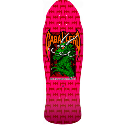Powell Peralta Steve Caballero Pro Dragon Street Pink Reissue Skateboard Deck 9.625"