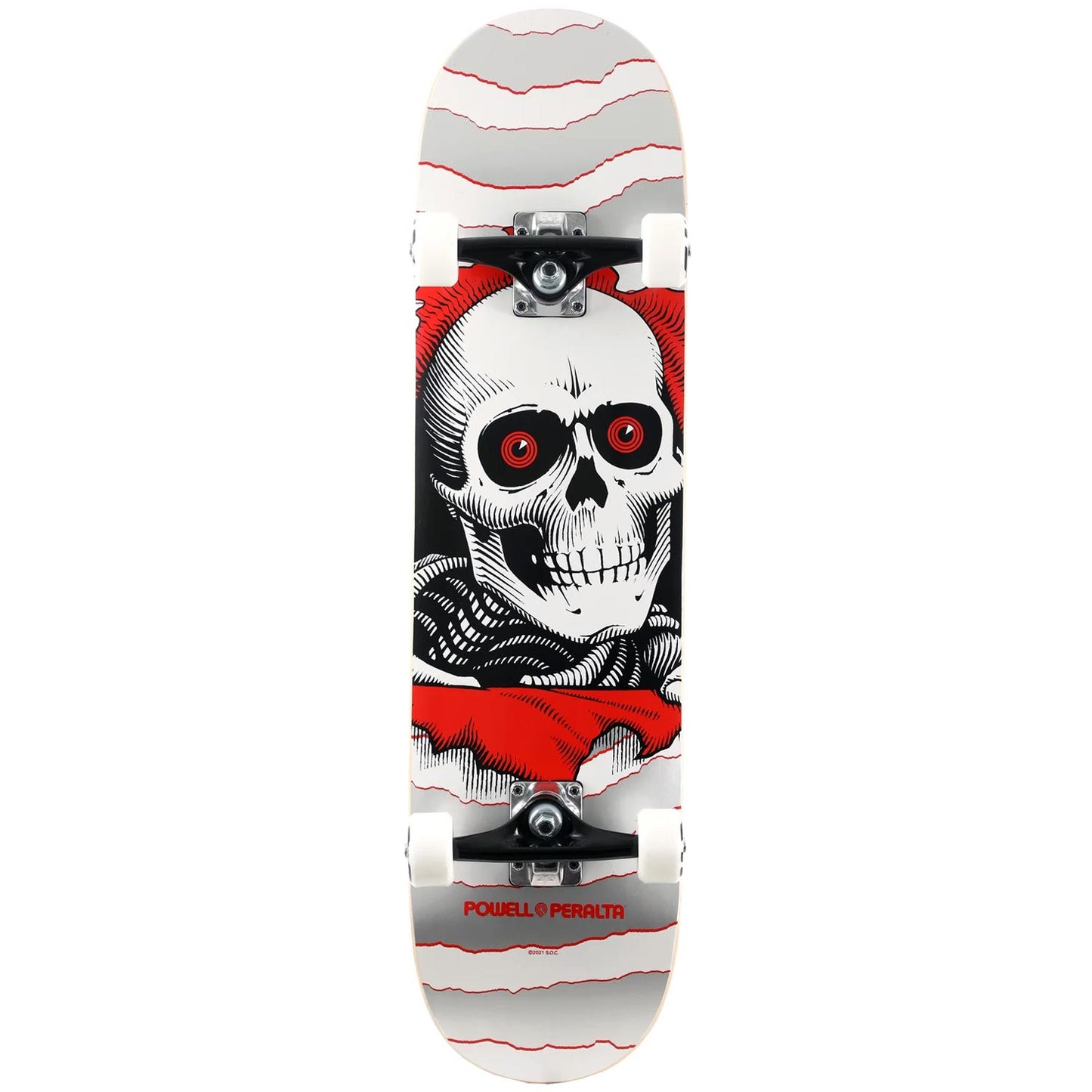 Powell Peralta Ripper Complete Skateboard Silver 8.0"