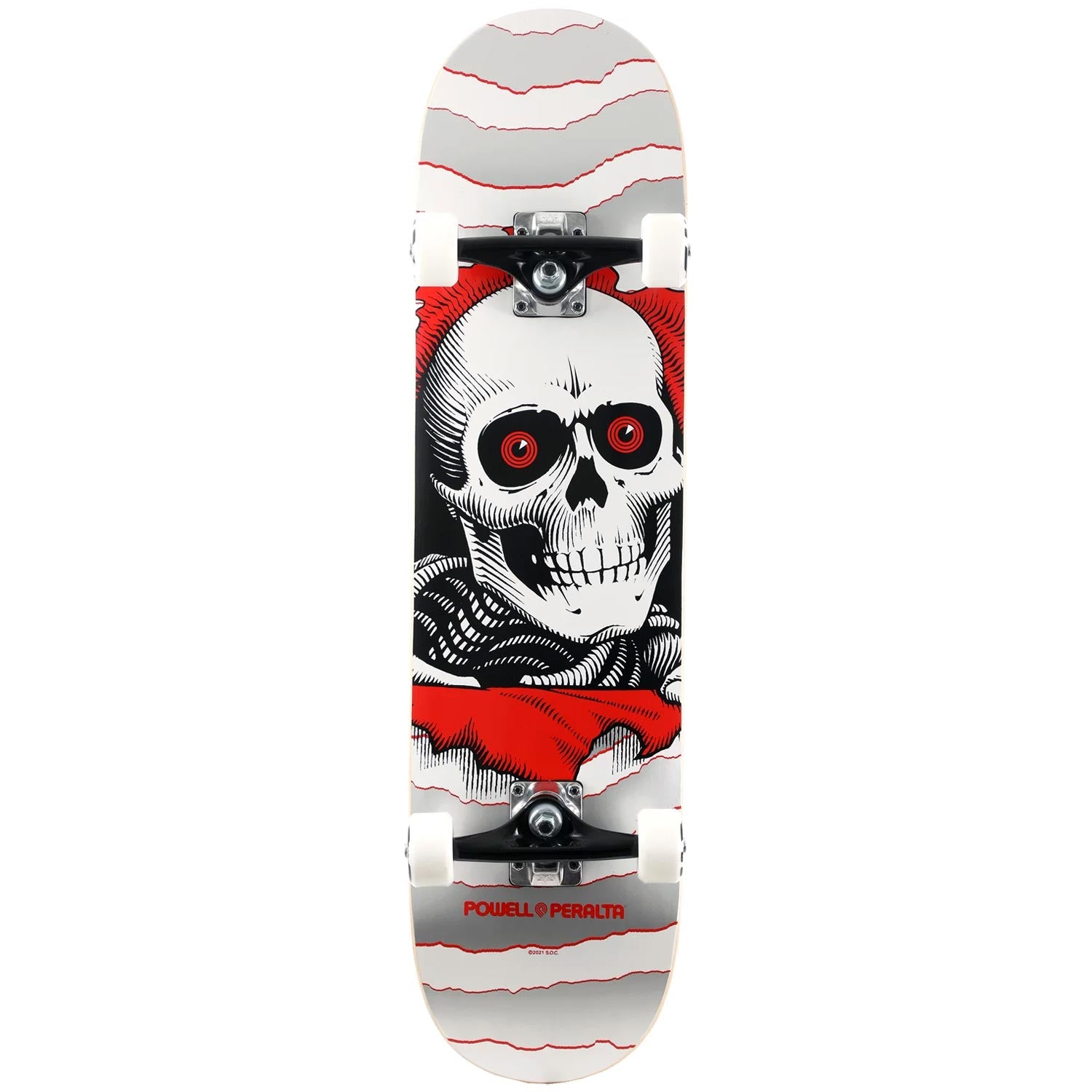 Powell Peralta Ripper Complete Skateboard Silver 8.0"