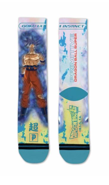 Primitive X Dragon Ball Super Goku Ultra Instinct Sock - Teal Multi