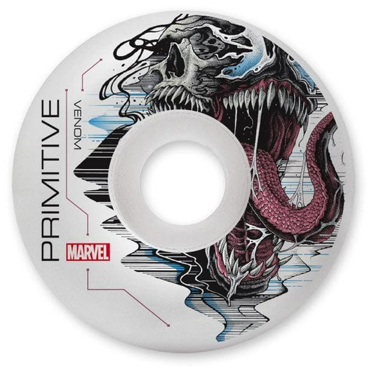 Primitive x Marvel Venom Skateboard White Wheels 52MM