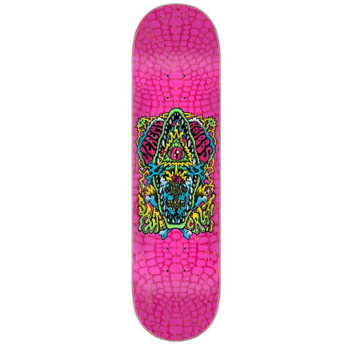 Santa Cruz Jereme Knibbs Pro Gator Trip Skateboard Deck Pink 8.25"