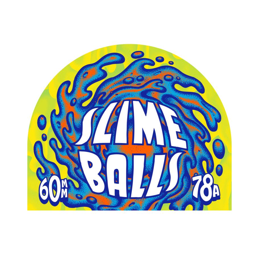Santa Cruz OG Slime Balls Skateboard Wheels Teal 60MM 78A