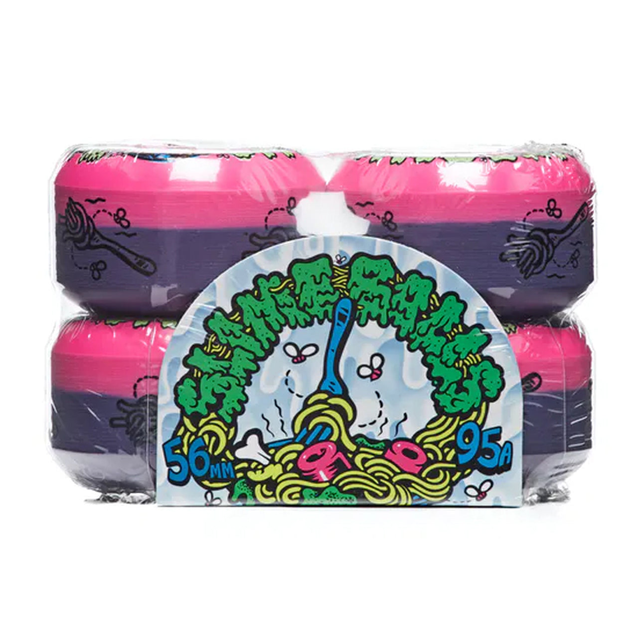 Santa Cruz Double Take Cafe Vomit Mini Slime Balls Skateboard Wheels Pink 56MM 95A