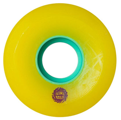Santa Cruz Mini OG Slime Balls Skateboard Wheels Yellow 54.5MM 90A