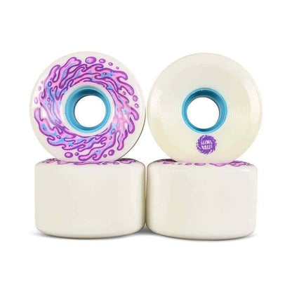 Santa Cruz OG Slime Balls Skateboard Wheels White, Purple 60MM 78A