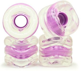 Shark Wheel DNA Clear with Lilac Purple Longboard Wheels 72MM 78A