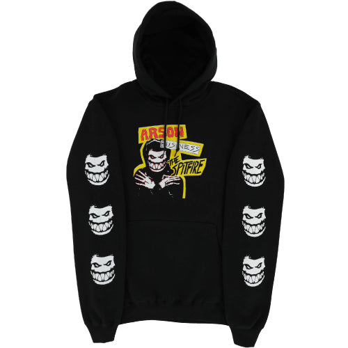 Spitfire Arson Business Hoodie - Black/Glow