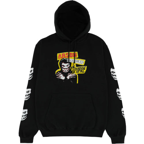 Spitfire Arson Business Hoodie - Black/Glow