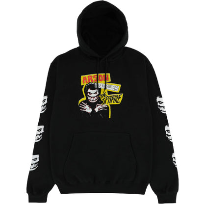 Spitfire Arson Business Hoodie - Black/Glow