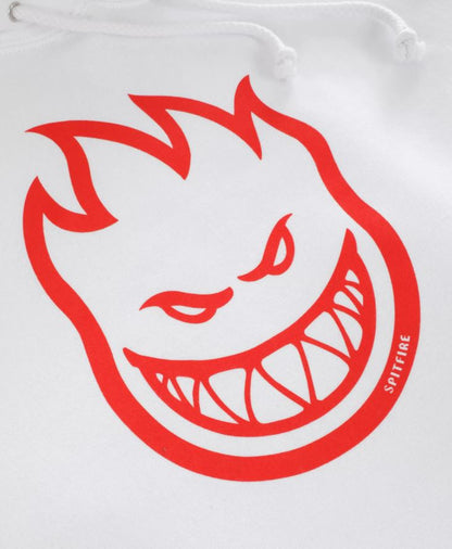 Spitfire BigHead White with Red Hooded Sweatshirt