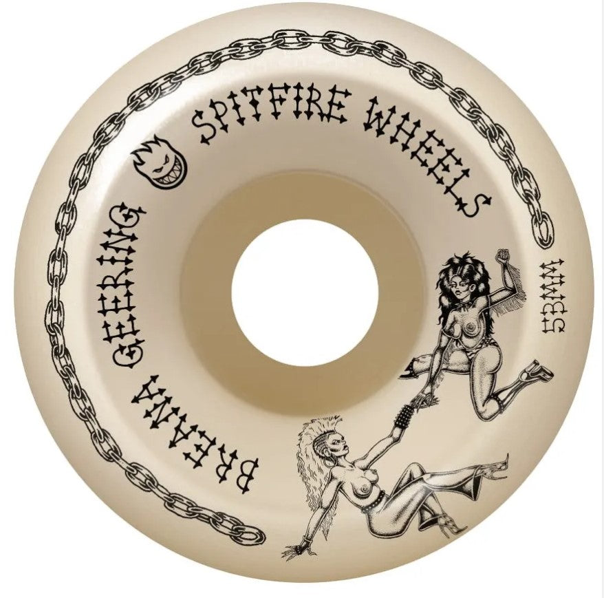 Spitfire Breana Geering Pro Formula Four Conical Full Skateboard Wheels Naturaal 53MM 99D