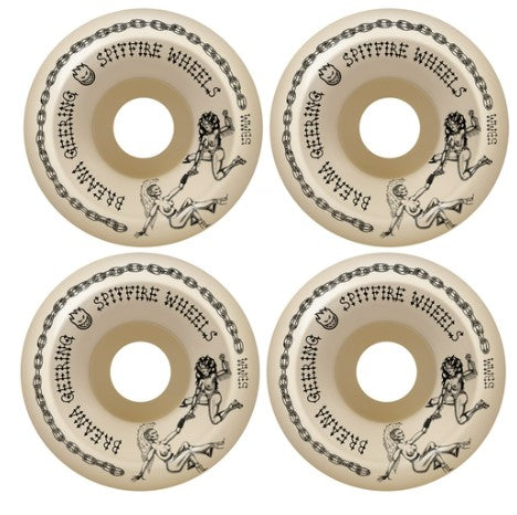 Spitfire Breana Geering Pro Formula Four Conical Full Skateboard Wheels Naturaal 53MM 99D