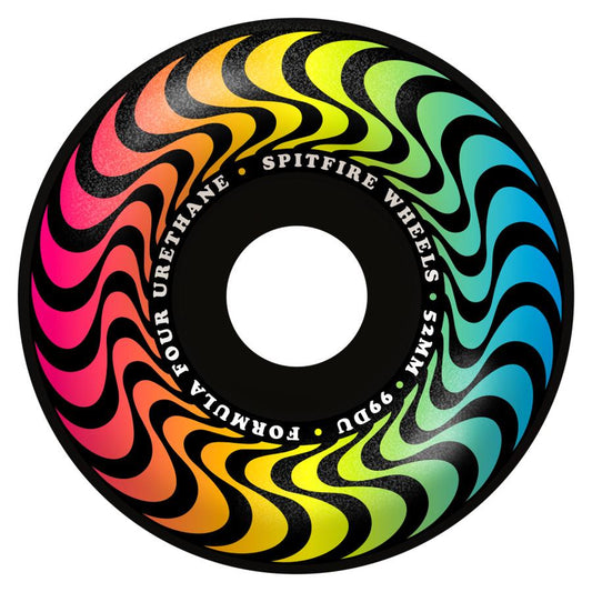 Spitfire Formula Four Radial Trippy Swirl Black Wheels 52MM