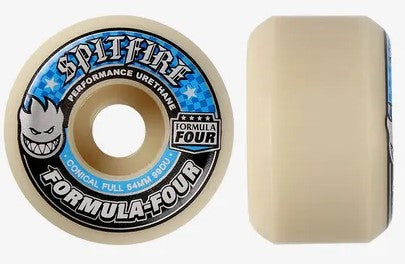 Spitfire Formula Four Conical Full Blue, Black Wheels 54MM 99D skateboard wheels