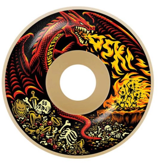 Spitfire Formula Four Radial Oski Scorched Wheels 57MM 99D skateboard wheels
