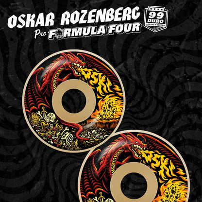 Spitfire Formula Four Radial Oski Scorched Wheels 57MM 99D skateboard wheels