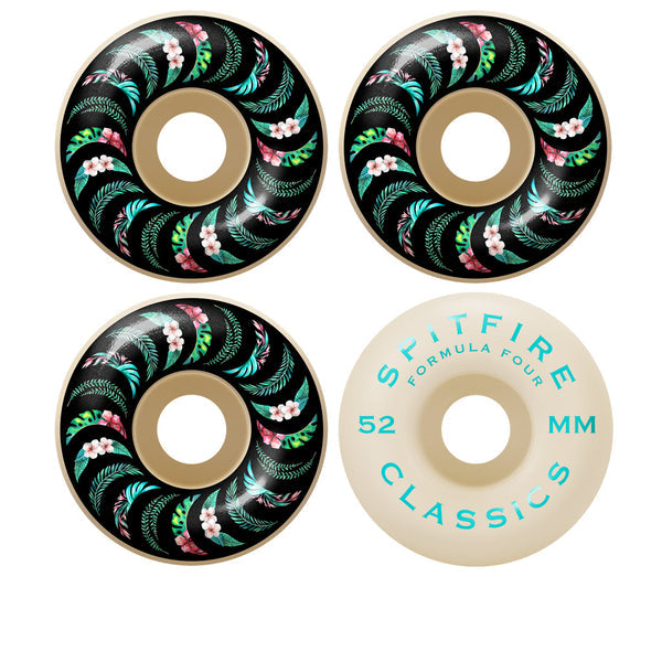 Spitfire Formula Four Classic Floral Swirl skateboard Wheels 52MM 99D