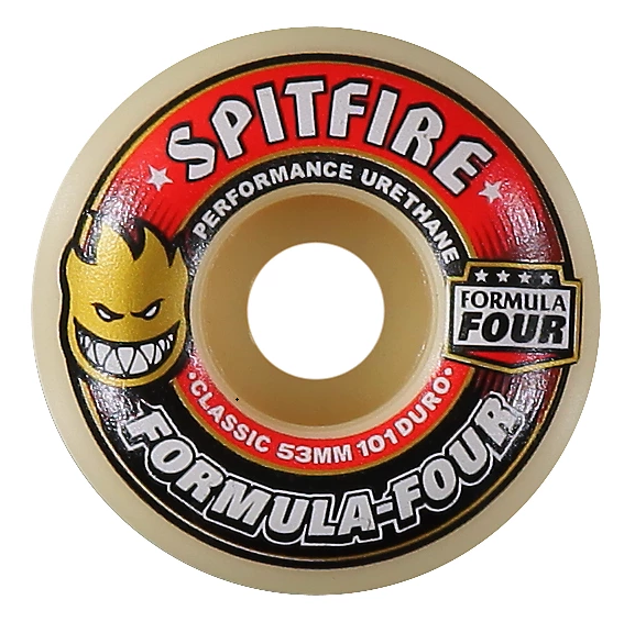 Spitfire F4 Conical Full Red/Natural Wheels 101D – Anchors Skateshop