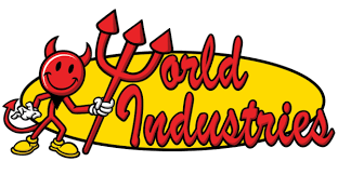 World Industries Solid Gold Flame Boy Skateboard Deck 8.25"