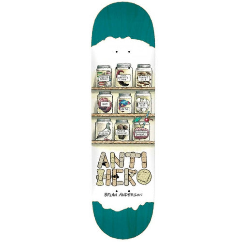 Antihero Brian Anderson Medicine Assorted Stains Skateboard Deck 8.75"