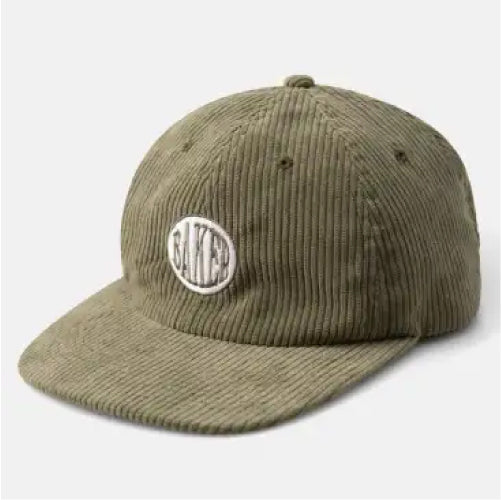 Baker Nautical Corduroy Snapback Hat - Olive
