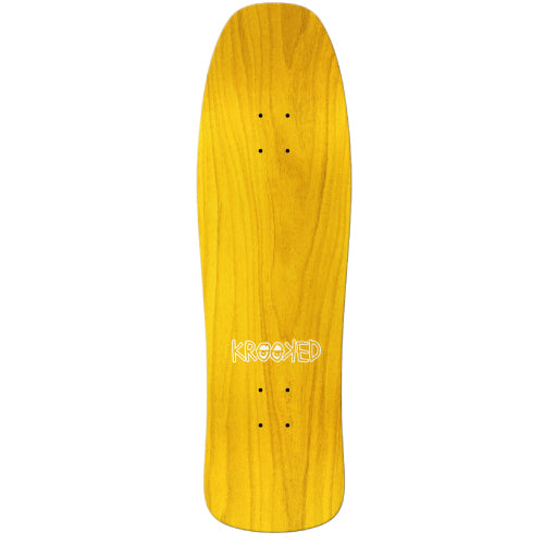 Krooked Ray Barbee Pride Shaped Skateboard Deck Green 9.5"