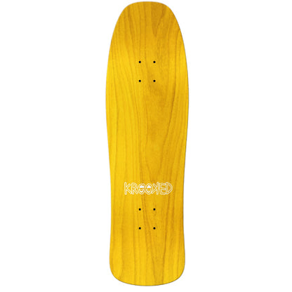 Krooked Ray Barbee Pride Shaped Skateboard Deck Green 9.5"
