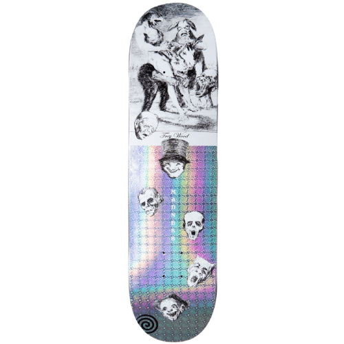 Madness Trey Wood Beast Super Sap R7 Holographic Swirl Skateboard Deck 8.25"
