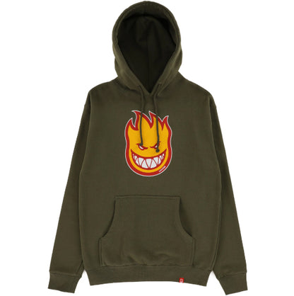 Spitfire BigHead Hoodie - Army/Gold/Red