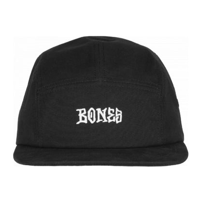 Bones Stitch 5-Panel Black Hat