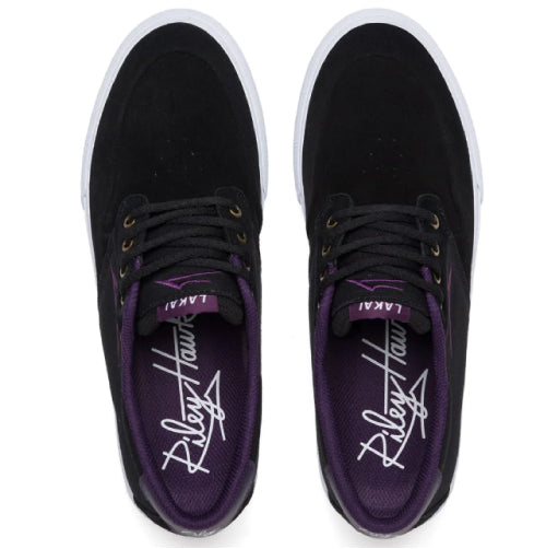 Lakai Riley 3 Skate Shoe - Black/Purple