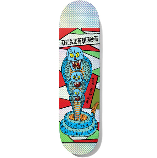 Deathwish Jon Dickson Cobra La La La Holographic Skateboard Deck 8.25"