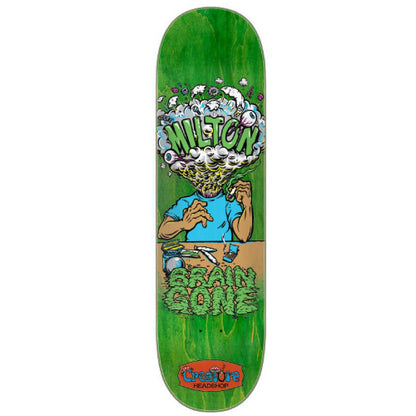 Creature Milton Martinez Brain Gone Skateboard Deck Green 8.6"