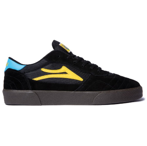 Lakai X Pacifico Cambridge Black, Cyan, Yellow, Gum Suede Skate Shoe