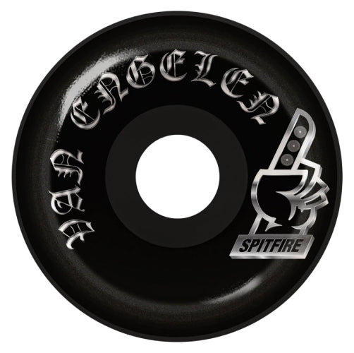Spitfire F4 Conical Chrome Wheels Black 56MM 99D