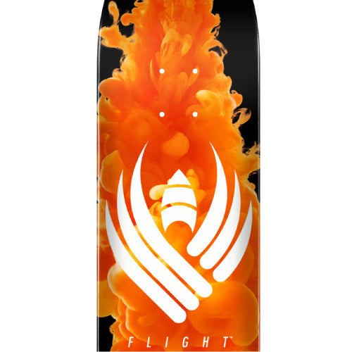 Powell Peralta Color Burst Flight Skateboard Deck Orange 9.0"