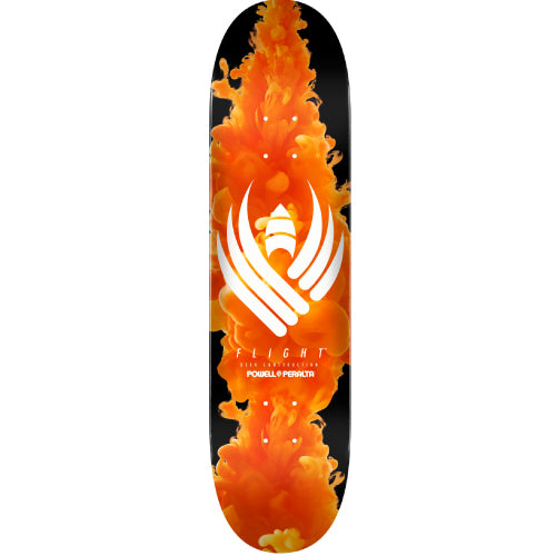 Powell Peralta Color Burst Flight Skateboard Deck Orange 9.0"