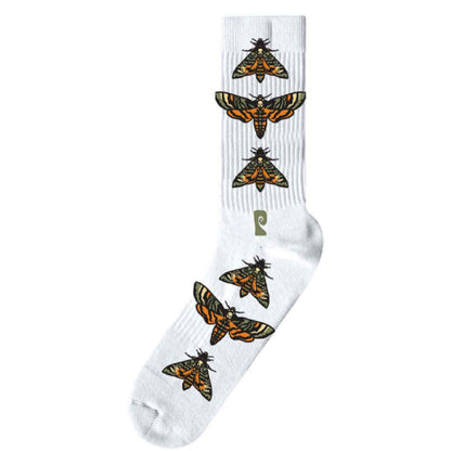 Psockadelic Death Moth Crew Socks